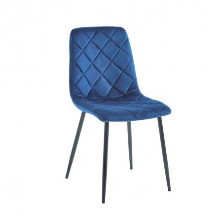 Stolička velvet modrá K6-FX Stolička velvet modrá K6-FX