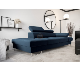 Sofa GALAXY II S LEŽADLOM 235 cm - modrá, ľavá strana