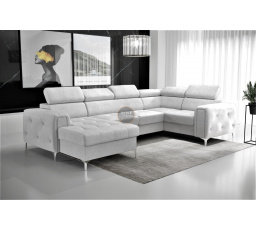 Rohová sedacia súprava ORION MAX III s funkciou spania 165x320x185 cm - sivá, pravá