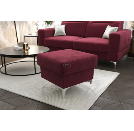 Taburet s úložným priestorom MALIBU 55x55 cm - Odtiene tmavo ružovej Taburet s úložným priestorom MALIBU 55x55 cm - Odtiene tmavo ružovej