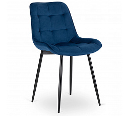 Stolička CHRIS Modrá Zamatová