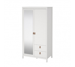 Šatníková skriňa REAL 658, Biela