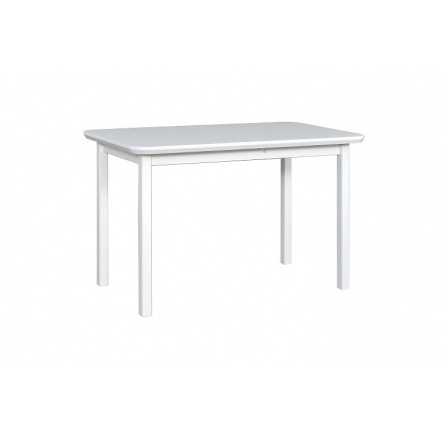 MAXMILIÁN 4 (MAX 4) - Jedálenský stôl - Dubová dyha biela/biely lesk MDF - kolekcia "DRE" (K150-Z)