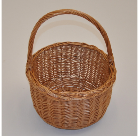 Vŕbový nákupný košík okrúhly Vŕbový nákupný košík okrúhly