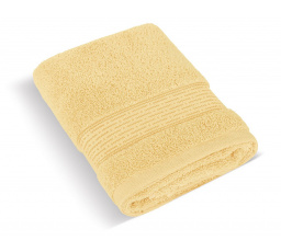 Froté uterák 50x100cm prúžok 450g svetlo žltá
