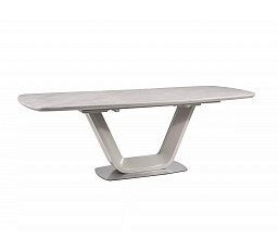 Jedálenský stôl ARMANI CERAMIC, efekt sivého mramoru/sivý
