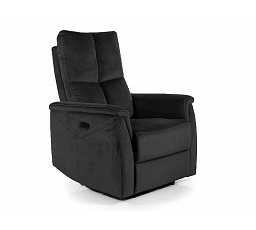 Polohovacie kreslo NEPTUN M VELVET (Masážna funkcia), Čierny Bluvel 19