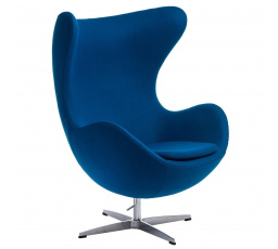 Kreslo Vajce modrý kašmír 23 Premium