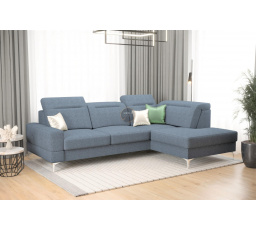 Rohová sedacia súprava MALIBU MINI 180X250 - modrá, pravá