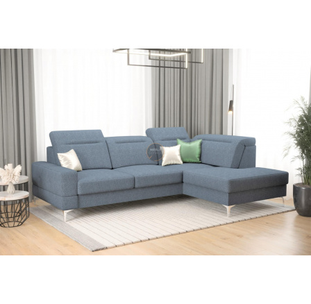 Rohová sedacia súprava MALIBU MINI 180X250 - modrá, pravá