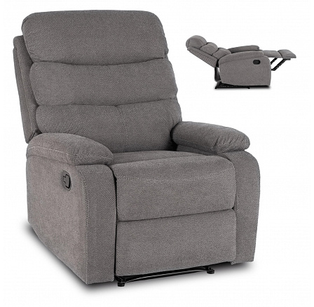 Rozkladacie kreslo KOBE Sivá Tkanina