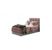 Posteľ - boxspring ASTER 90x200 cm, Monolit 63 a okraje postele