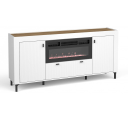 Komoda MOSSA MO7 s krbom, dub whisky/biely mat