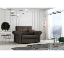 Pohovka Vivian Silver I tmavohnedá