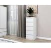 Komoda MALVÍNA W5, Biela