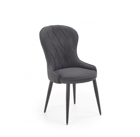 Jedálenská stolička K366, sivý zamat