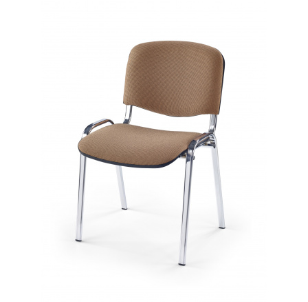 Konferenčná stolička ISO, chróm/C4 béžová