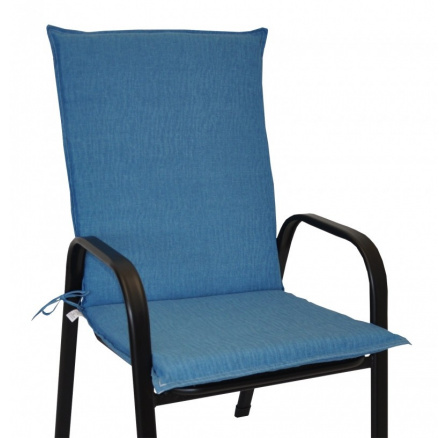 Polster na kreslo z ťahokovu UNI - látka tyrkysový melír