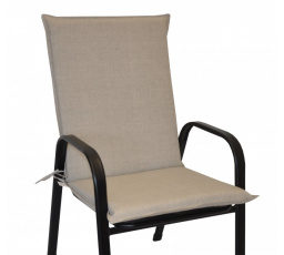 Vankúš na kreslo z tahokovu UNI - tmavobéžová látka