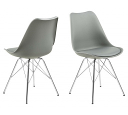 Stolička Eris PP sivá/chróm