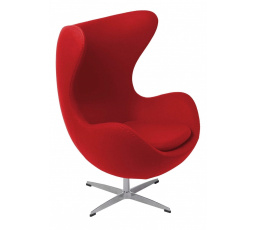 Kreslo Vajce červený kašmír 24 Premium