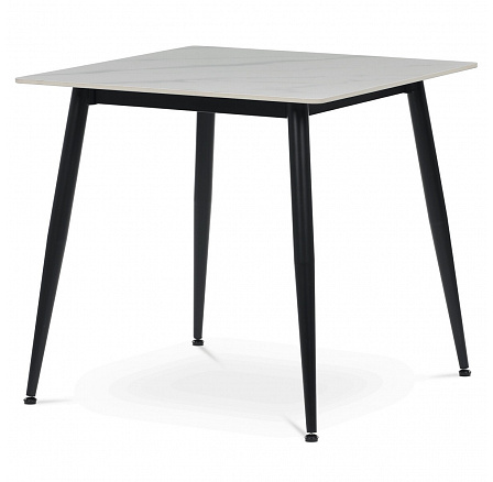 Jídelní stůl 80x80cm, keramika, mramor, HT-398M WT Jídelní stůl 80x80cm, keramika, mramor, HT-398M WT