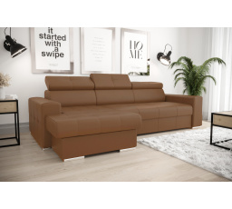 Rohová sedacia súprava s funkciou spania MARGO 160x250 (ODTIEŇY HNEDÉ)NE 23 - Rýchle doručenie