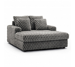 Kreslo Relaxačné KOBEL Sivé Plyšové