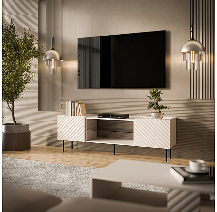 TV komoda LUCCA 180 2D, kašmír TV komoda LUCCA 180 2D, kašmír