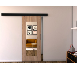 Posuvné dvere STANDART MIX - I80, Sonoma/čierna