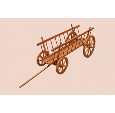 Drevený vozík okrasný