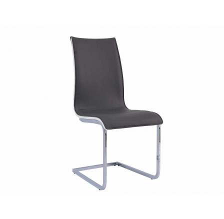 H-133- jedálenská stolička eko sivá/biela (H133SZB) (S) (K150-Z)