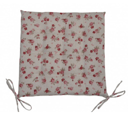 Vankúš sedadla 9 prešívanie - tkanina s motívom ruže