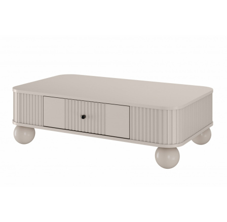 Konferenčný stolík Vesper, kašmír / čierne úchyty