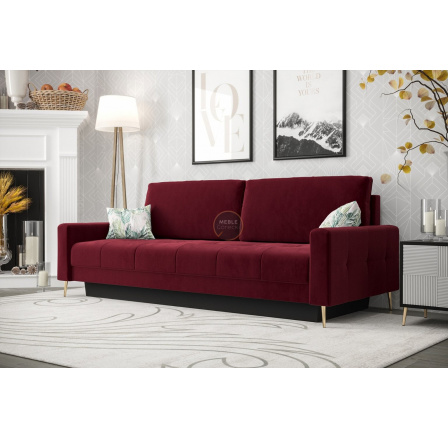 Sofa PIANO DL 225 cm - vínová