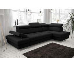 Rohová sedacia súprava GALAXY MINI 170x280 - čierna, pravá