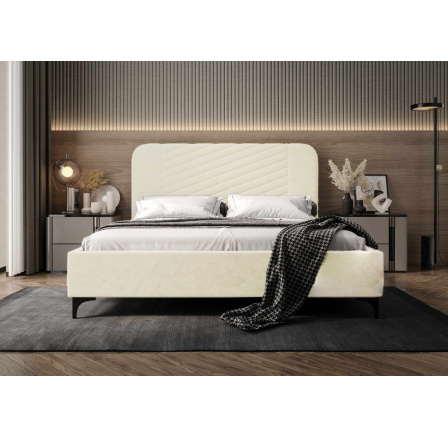 Posteľ VENEZIA 160 ecru MCV 2256 - rýchle odoslanie