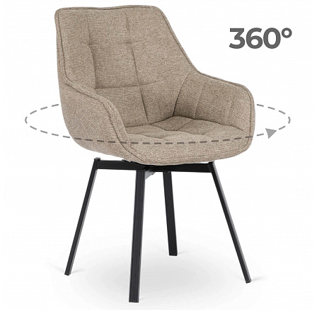 Otočné Kreslo LUNA 2 Béžové