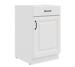 Dolná skrinka STILO - 50 D 1F 1S BB, Biela/Biela