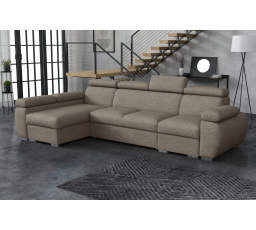 Sedacia súprava Bodie L Aragon hnedosivá