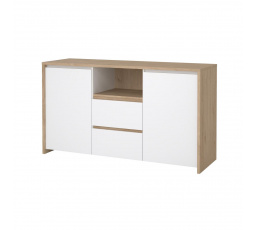 Komoda Nerea 318, jackson hickory/biely lesk