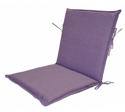 Vankúš pre záhradné kreslo UNI s nízkym operadlom - látka fialová