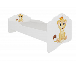 Posteľ s matracom CASIMO LION 140x70 Biela