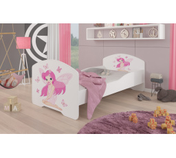 Posteľ s matracom PEPE GIRL WITH WINGS 160x80 Biela