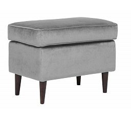 Taburet RON VELVET, sivá Bluvel 14/wenge