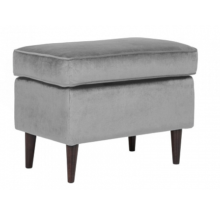 Taburet RON VELVET, sivá Bluvel 14/wenge