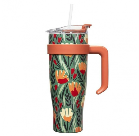 Termohrnček s uchom Fleur 1,2l zelený Termohrnček s uchom Fleur 1,2l zelený