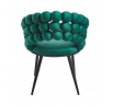 Stolička velvet zelená K20-FXJG