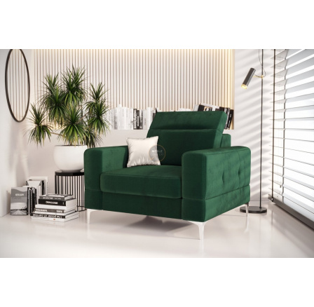 Kreslo čalúnené MALIBU 104 cm - zelená Kreslo čalúnené MALIBU 104 cm - zelená