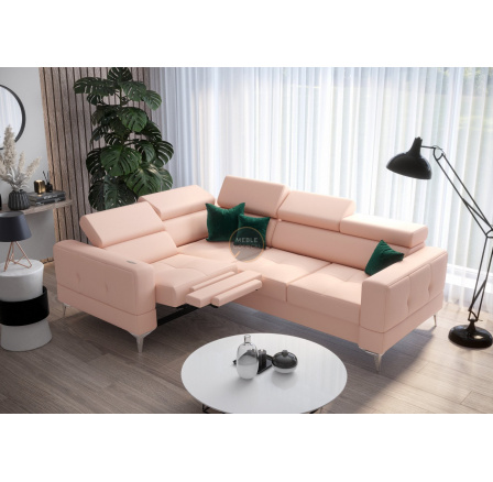 Rohová sedacia súprava TOSCANIA, relax s funkciou spania 185x250 prírodná koža - prírodná koža - voliteľná farba, ľavá Rohová sedacia súprava TOSCANIA, relax s funkciou spania 185x250 prírodná koža - prírodná koža - voliteľná farba, ľavá
